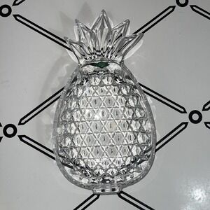 VTG Shannon Godinger Crystal Pineapple Serving Dish Bowl Tray Ireland 14" x 7.5"